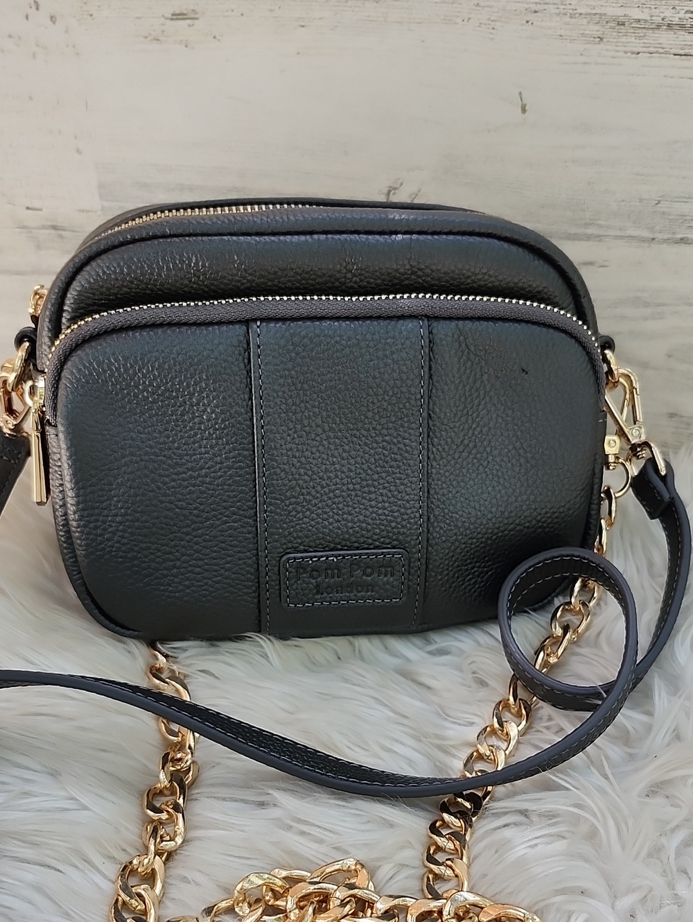 POM POM LONDON ORIGINAL LEATHER BAG - Picture 15 of 16